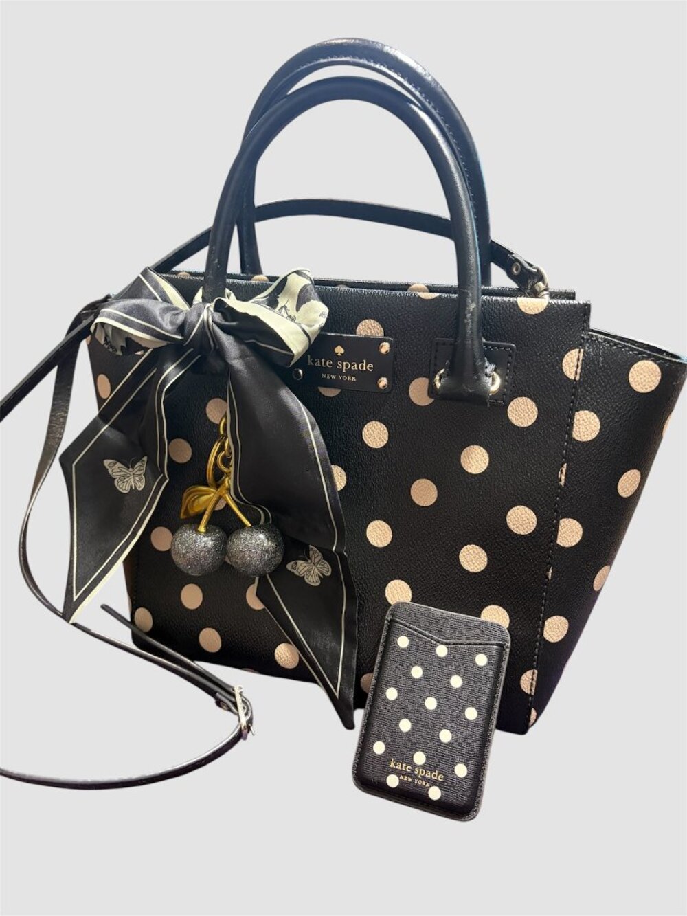KATE SPADE WELLSELEY POLKA DOT SATCHEL CROSSBODY NWOT